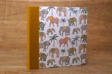 Kinderfotoalbum Elefanten, klassisches Album zum Einkleben von Fotos